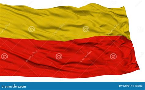 Isolated Warsaw City Flag stock illustration. Illustration of cloth - 91387817