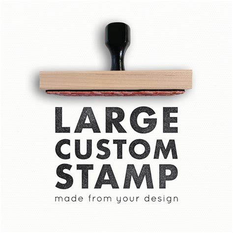 Large Custom Stamp | Custom Logo Stamp | Custom Rubber Stamp Large ...