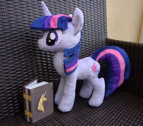 Twilight Sparkle plush with EOH book accessory by lazyperson202 on DeviantArt