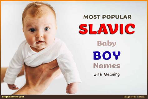 Most Popular Slavic Baby Boy Names With Meaning | Angelsname.com