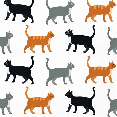 Cat Gift Wrapping Paper and Gift Tags Cats Gift Wrap for | Etsy