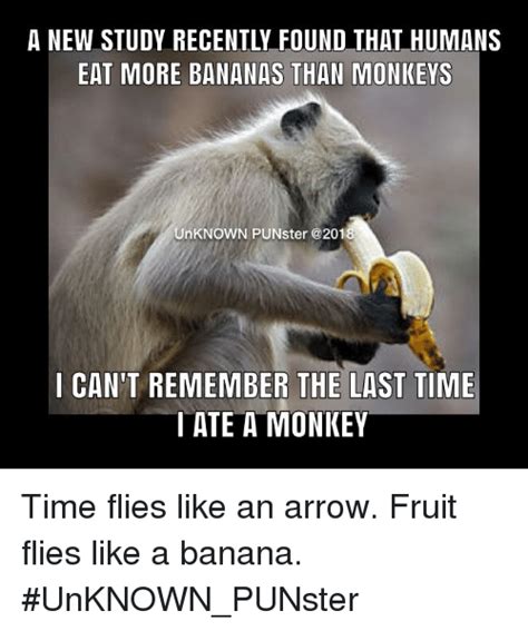 Memes, Arrow, and Banana: A NEW STUDY RECENTLY FOUND THAT HUMANS EAT MORE BANANAS THAN MONKEYS ...