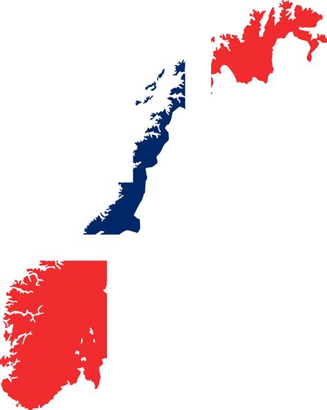 Norway Flag Map - MapSof.net