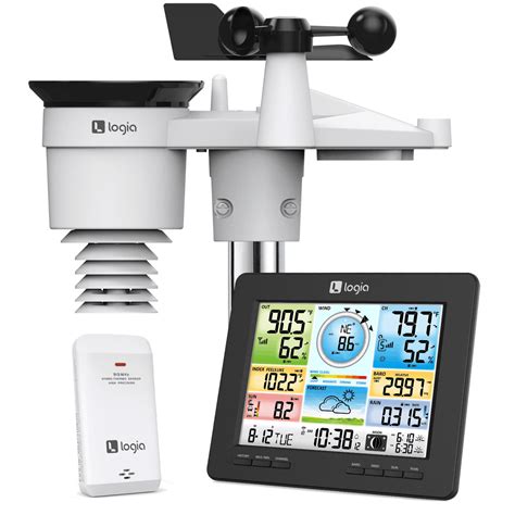 7-in-1 Wireless Weather Station with Wi-Fi® and Solar Panel – Logia Weather Stations