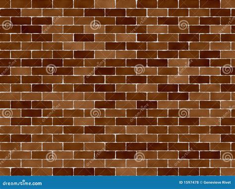 Standard Brick Wall stock illustration. Illustration of mortar - 1597478