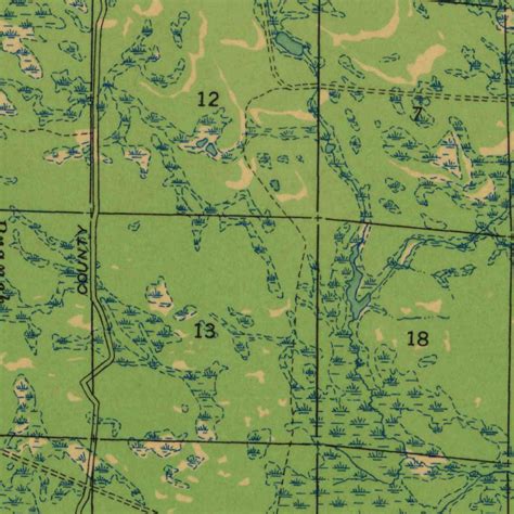 Dunbar, WI (1941, 48000-Scale) Map by United States Geological Survey ...