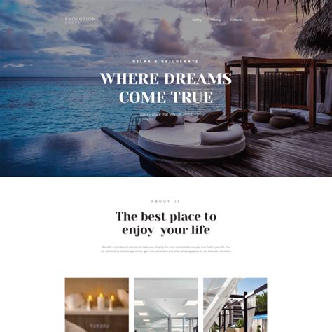 Hotel Website Template | Go Edit®