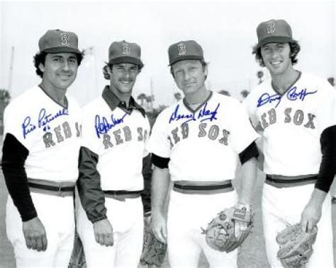 Rico Petrocelli, Rick Burleson, Denny Doyle, Doug Griffin, Red Sox infielders 1975 | Red sox ...