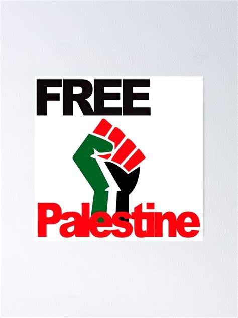 "Free Palestine - Palestinian Flag - فلسطين حرة - فلسطين علم " Poster for Sale by Martstore ...