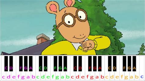 Arthur - Theme Song | Piano Letter Notes