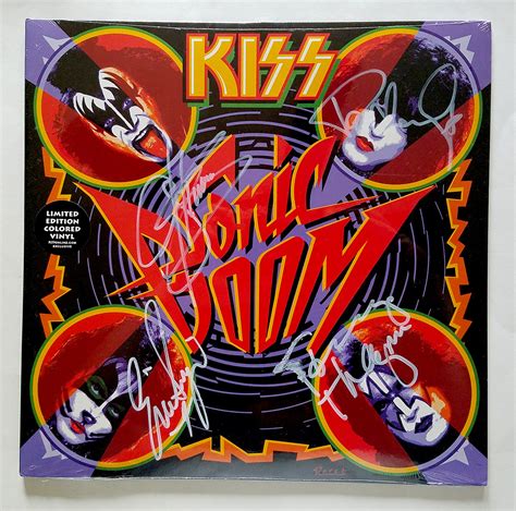 KISS Sonic Boom LP Black Vinyl (Autographed by Gene, Paul, Eric and Tommy) – KISS Addiction