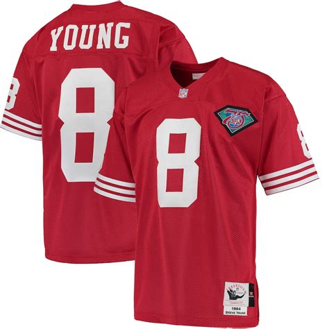 Mitchell & Ness Steve Young San Francisco 49ers Scarlet 1994 Authentic ...