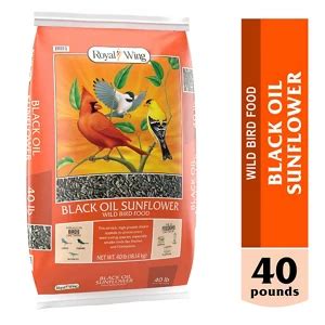 Royal Wing Black Oil Sunflower Wild Bird Food, 40 lb. at Tractor Supply Co.