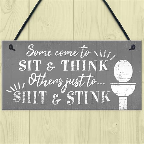 Come To Sit Funny BATHROOM Signs Chic Door Plaque for Toilet Bathroom The Loo 5060625621597 | eBay