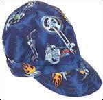 Kromer Welding Cap #A360 | Motorcycle Pattern Welding Hat | Head and Ear Protective Headgear ...