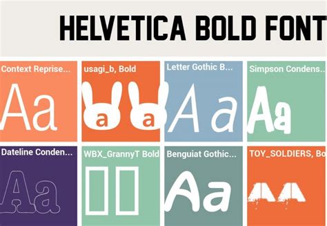 Helvetica Bold Font