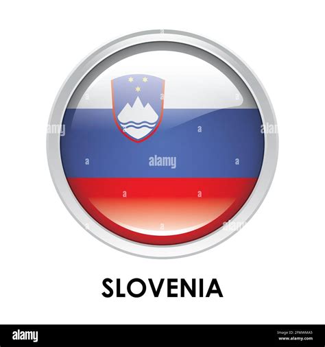 Round flag of Slovenia Stock Photo - Alamy