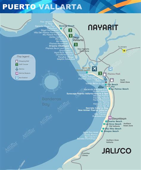 Puerto Vallarta Map | Puerto vallarta mexico vacation, Mexico vacation, Puerto vallarta