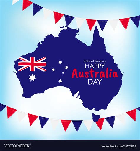 26 january happy australia day eps10 Royalty Free Vector