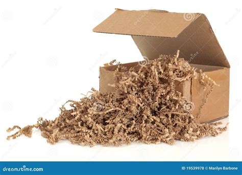 Cardboard Box And Filler Royalty Free Stock Photos - Image: 19539978