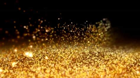 Gold Dust wind Particles hd Background - YouTube