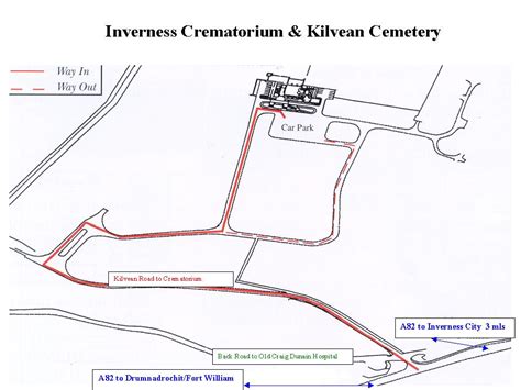 Inverness Crematorium Map