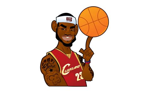 Cartoon LeBron James wallpaper - Vector wallpapers - #24038