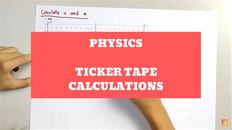 Physics - Ticker tape calculations - YouTube