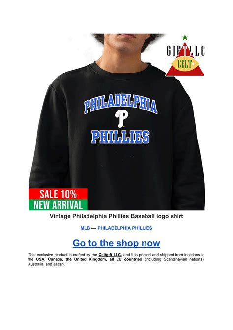 Vintage Philadelphia Phillies Baseball logo shirt by Trending T-shirt Idea USA - Issuu