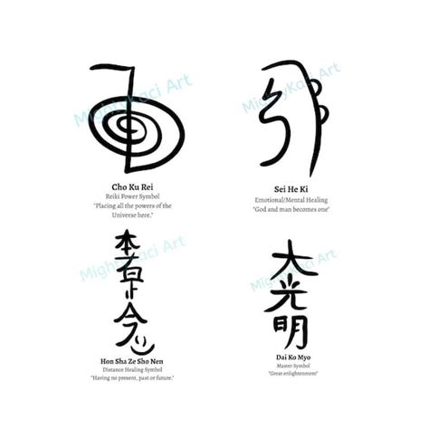 Reiki Symbols Printable - Etsy