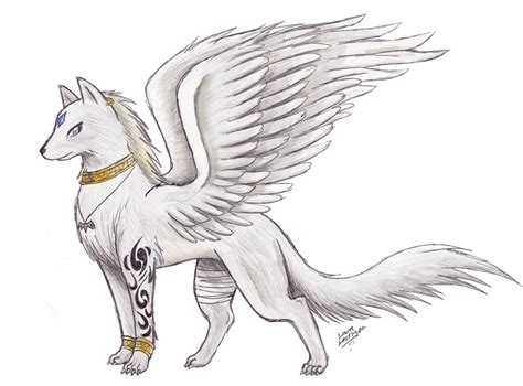 wolf with wings | Awesome Drawings Of Wolves With Wings Hyrulara wolf ...