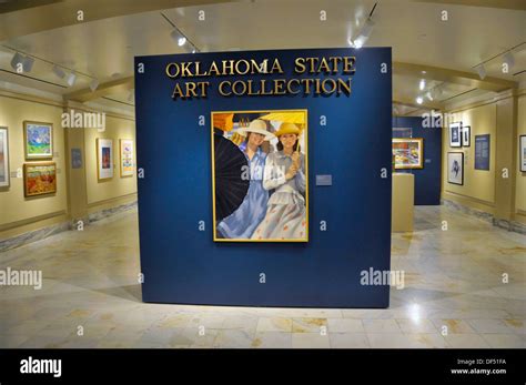 Oklahoma City Capitol Building State Art Collection Stock Photo - Alamy