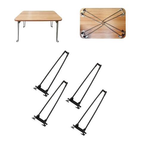 4Pcs 14" Heavy Duty Hairpin Laptop Desk Foldable Legs Folding Coffee Table Legs| | - AliExpress