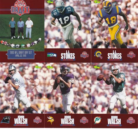 Vintage Memorabilia Find: 1995 NFL Draft Trading Cards | Uni Watch