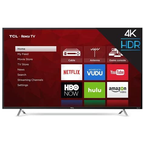 TCL 65 Inch TV 4K UHD HDR ROKU (65S405)- TV Sizes