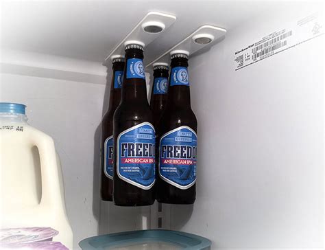 BottleLoft - Magnetic Bottle Hanger for Your Refrigerator » Gadget Flow