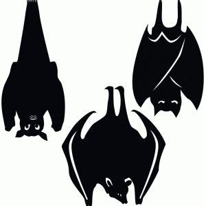 Silhouette Design Store: Hanging Bats | Halloween silhouettes, Halloween stencils, Cute halloween