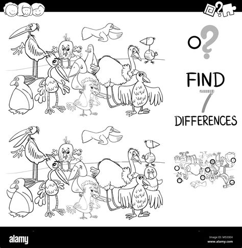 Spot The Difference Black And White Printable