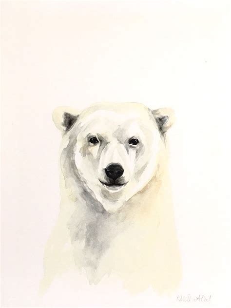 Polar bear watercolor print | Etsy Polar Bear Drawing, Polar Bear Tattoo, Polar Bear Art, Polar ...