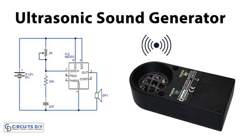 Ultrasonic Sound Generator using 555 Timer