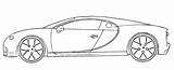 Bugatti Chiron Coloring Pages sketch template