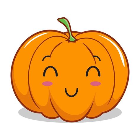 pumpkin cartoon kawaii mascot cute pumpkin halloween Illustrations ...