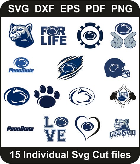 Penn State Nittany Lions Svg Bundle | Penn State PNG Pack Digital ...