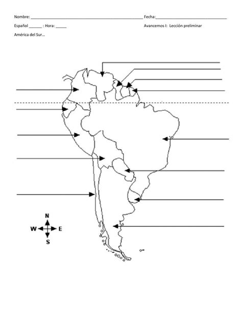 South America Map Easy worksheet | Live Worksheets - Worksheets Library