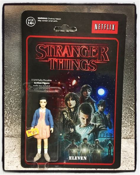 Items similar to custom Eleven carded action figure Stranger Things Netflix dungeons & dragons ...