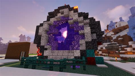 An Amethyst Geode Slice Nether Portal! : Minecraftbuilds | Minecraft ...