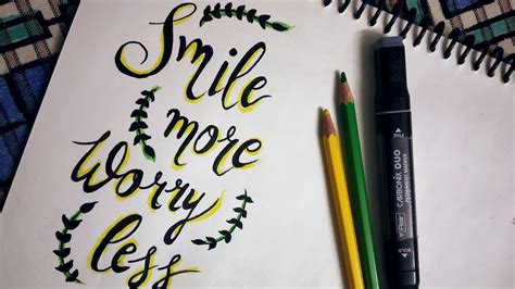 Calligraphy quotes| easy calligraphy| hand lettering quotes|| (Part 3) - YouTube