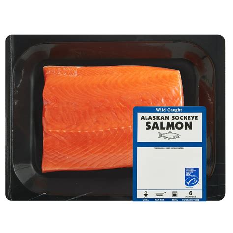 Wild Caught Alaska Sockeye Salmon Portions, 0.7 - 0.85 lb - Walmart.com - Walmart.com