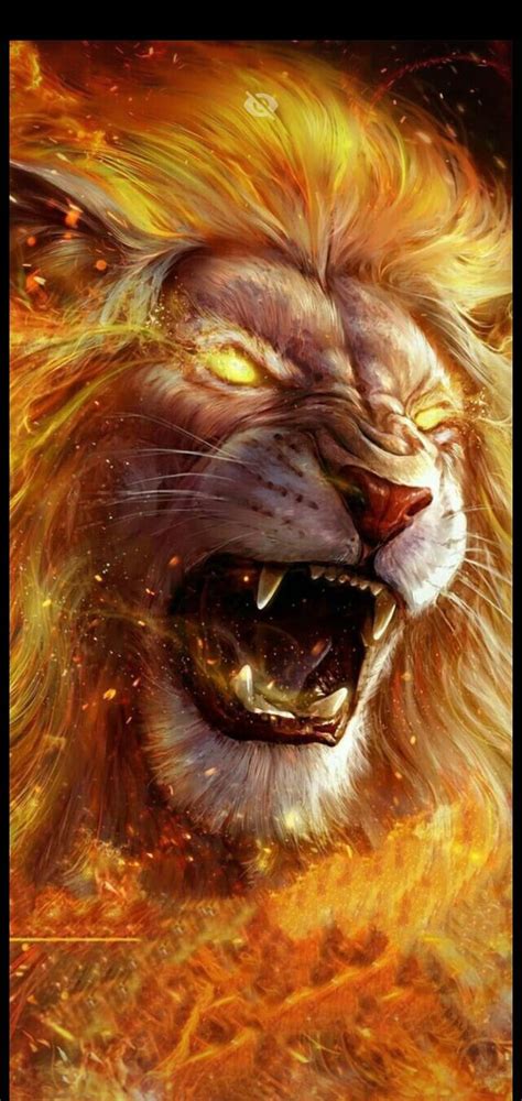 Fire lion, angry, lion, HD phone wallpaper | Peakpx