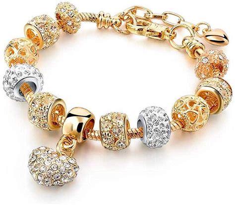 Buy YouBella Jewellery Bracelets for Women Stylish Multi-Colour Gold Plated Charm Crystal ...